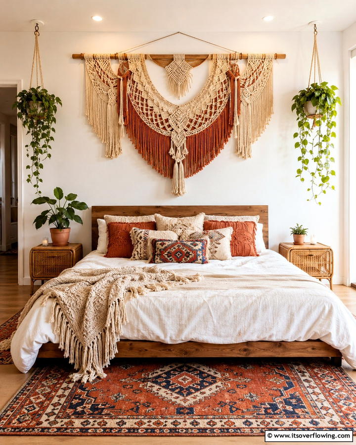 Macrame Wall Hangings - 25 Vibrant Colorful Boho Decor Ideas for Your Space