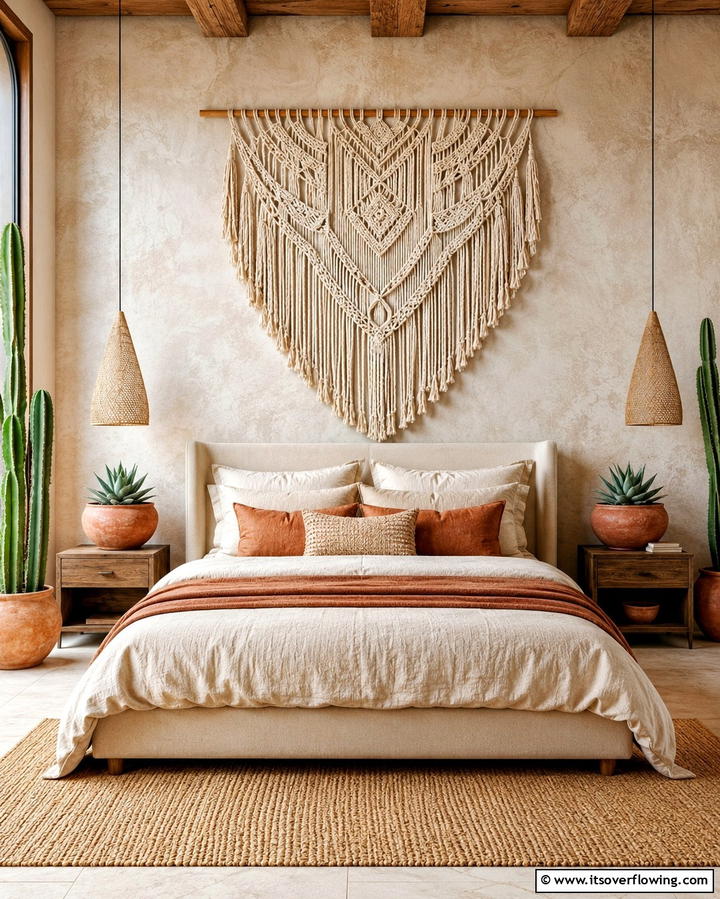 Macrame Wall Hangings - 25 Desert Themed Room Ideas for a Warm and Inviting Space