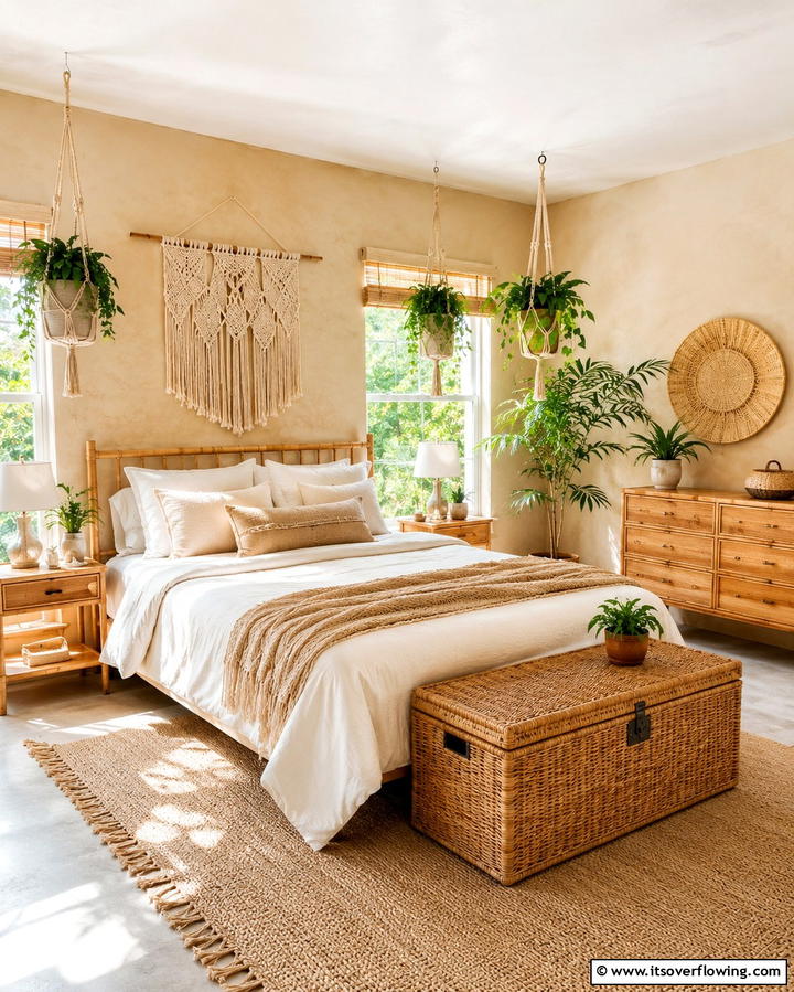 Macrame and Woven Accents - 25 Trendy Hipster Bedroom Ideas for a Unique Personal Space