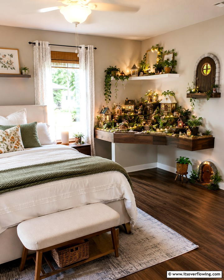 Magical Fairy Door - 30 Enchanting Fairy-Themed Bedroom Designs for Whimsical Spaces