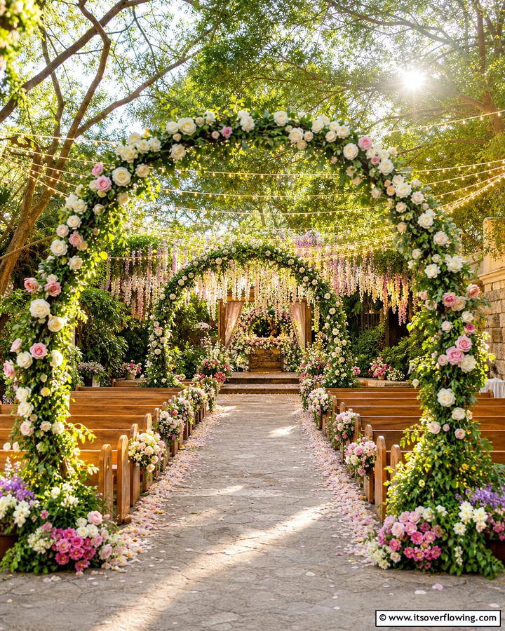 Magical Garden Ceremony - 30 Magical Disney Wedding Ideas for Your Dream Day