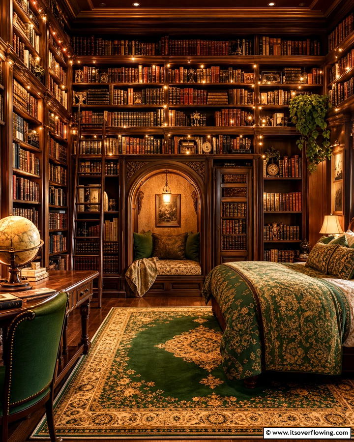 Magical Library Hideaway - 25 Fantasy Bedroom Ideas for a Magical Escape