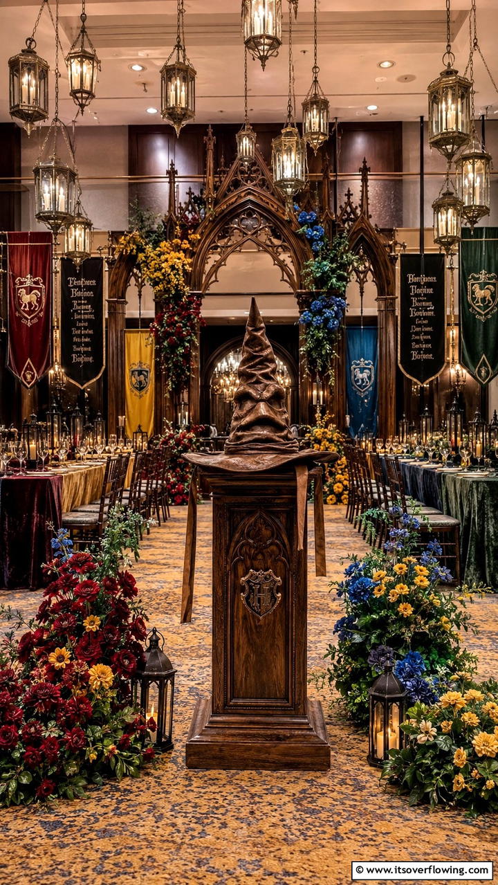 Magical Sorting Hat Ceremony - 30 Harry Potter Wedding Ideas- Enchanting Themed Celebrations