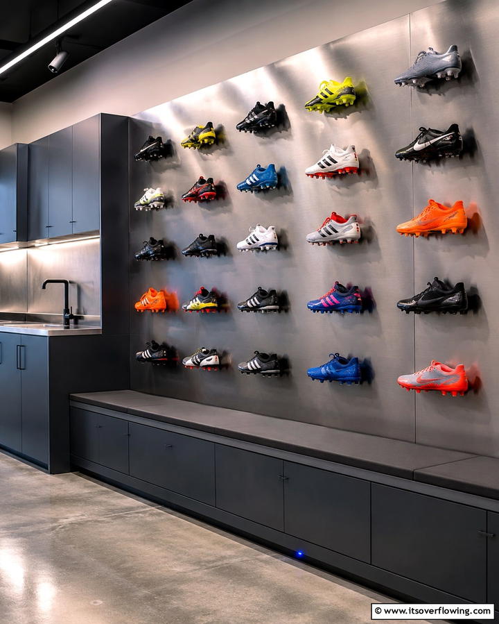 Magnetic Shoe Racks - 25 Smart Garage Shoe Storage Ideas for Organization