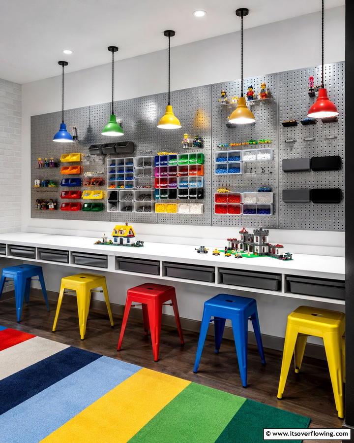 Magnetic Storage Solutions - 30 Creative Lego Storage Ideas to Organize Kids’ Spaces
