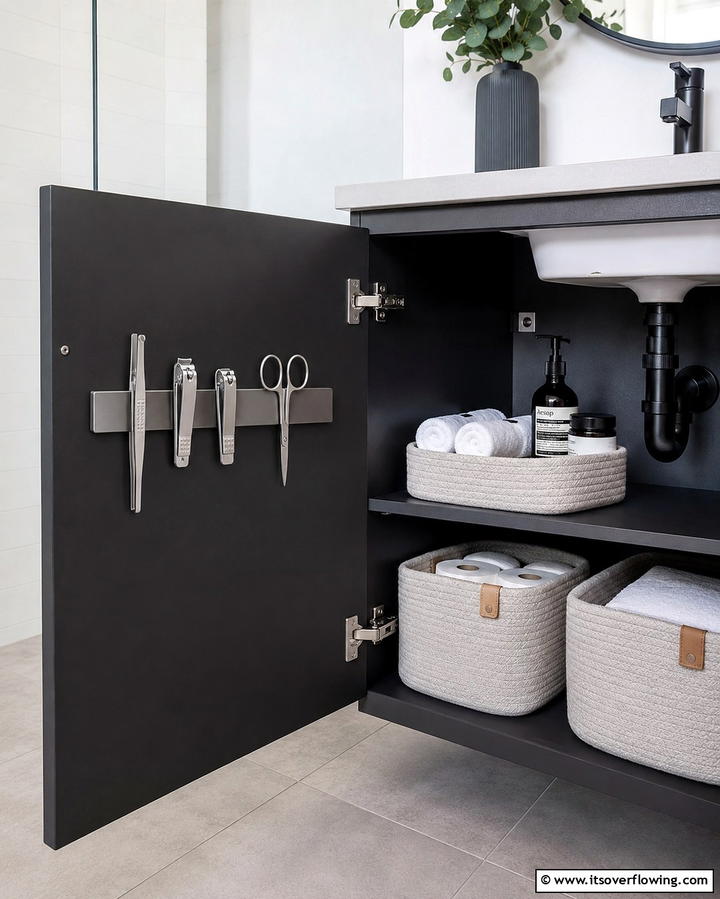 Magnetic Strips for Metal ToolsExact - 30 Bathroom Cabinet Organizing Ideas for Clutter-Free Spaces