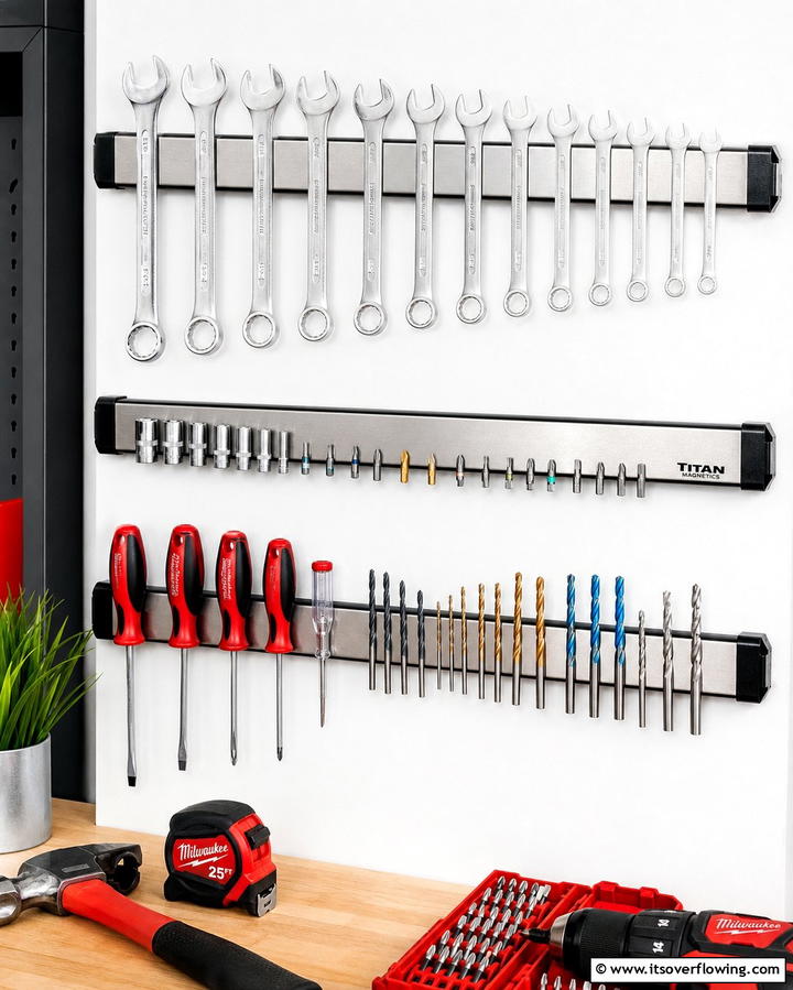 Magnetic Tool Holders - 25 Power Tool Storage Ideas for an Organized Workshop