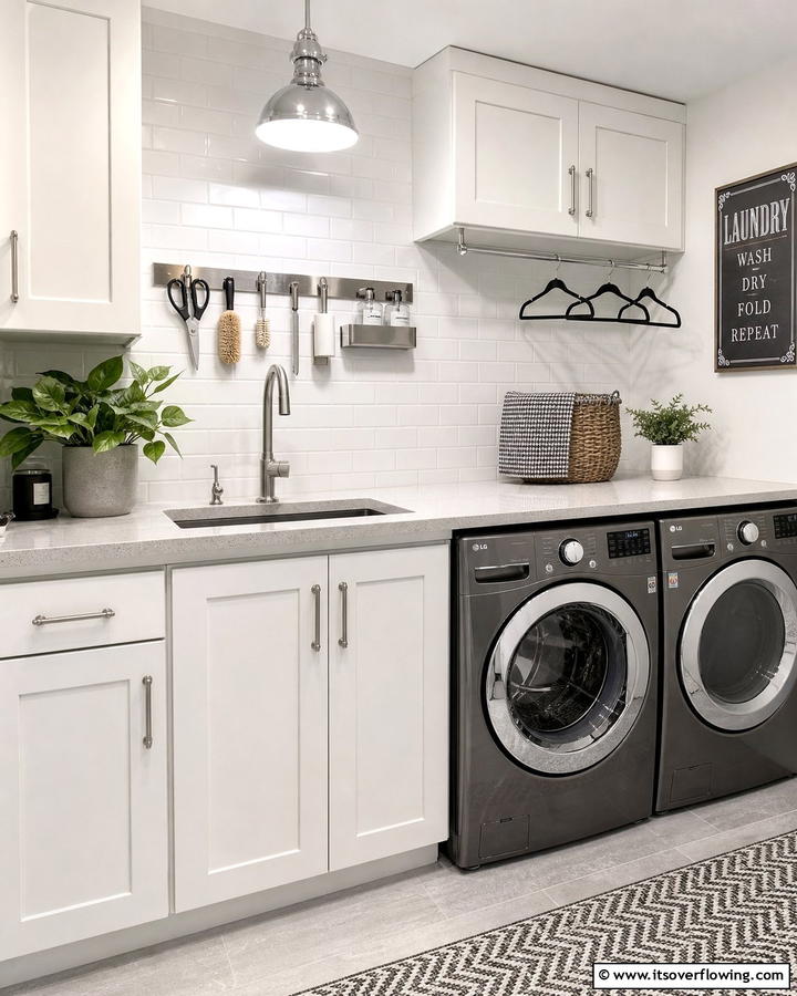 Magnetic Tool Holders - 21 Laundry Room Storage Ideas for Clutter-Free Efficiency