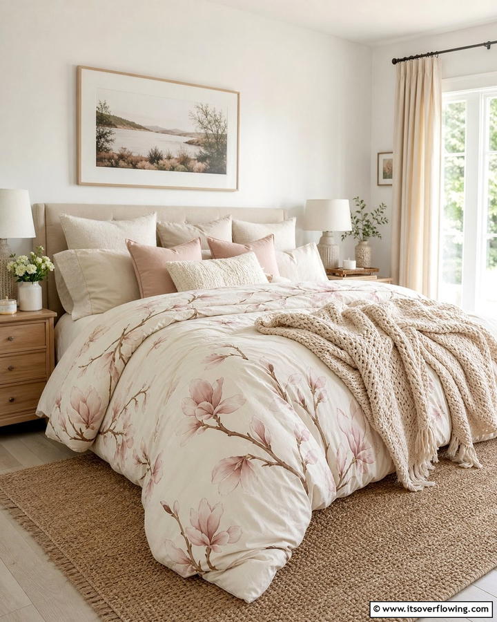 Magnolia Bedding for a Cozy Touch - 20 Magnolia Bedroom Ideas for a Serene Retreat