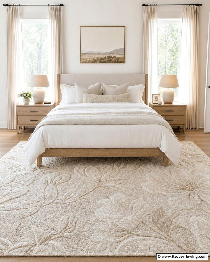 Magnolia Rugs for Underfoot Comfort - 20 Magnolia Bedroom Ideas for a Serene Retreat