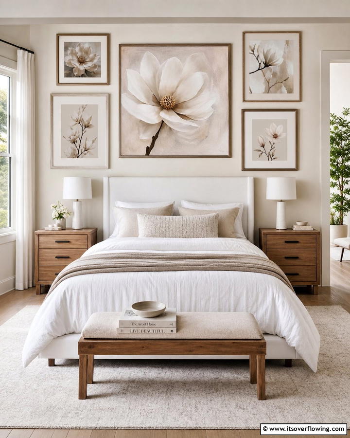 Magnolia Themed Artwork for Personal Touches - 20 Magnolia Bedroom Ideas for a Serene Retreat