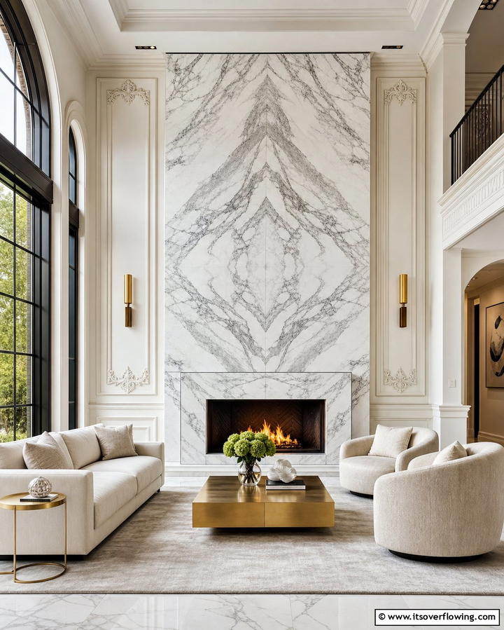 Marble Accents for Timeless Appeal - 25 Luxury Living Room Ideas for a Sophisticated Look