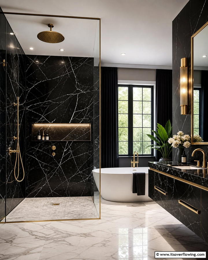 Marble Shower WallsOne - 25 Shower Wall Ideas to Elevate Your Bathroom Design