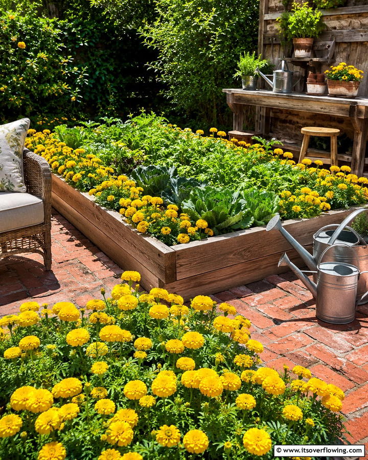 Marigolds for Pest Control - 25 Patio Plants to Beautify Your Outdoor Living Space