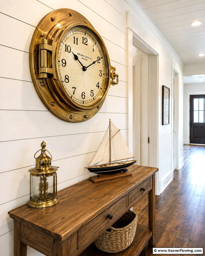 Maritime Wall Clocks - 30 Relaxed Coastal Decor Inspirations for Beach-Inspired Homes