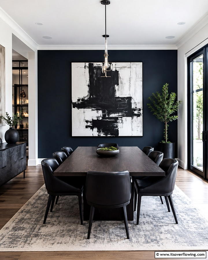 Masculine Art Pieces - 25 Masculine Dining Room Ideas for Modern Men