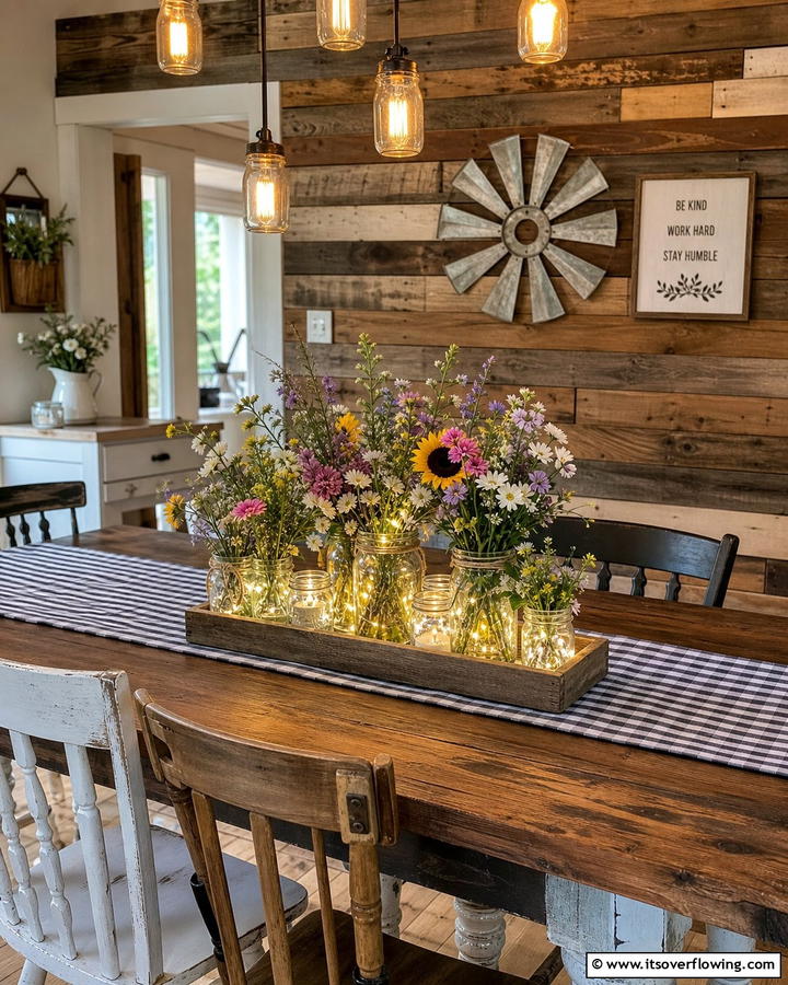 Mason Jar Creations - 25 Centerpiece Ideas for Stunning Table Decor
