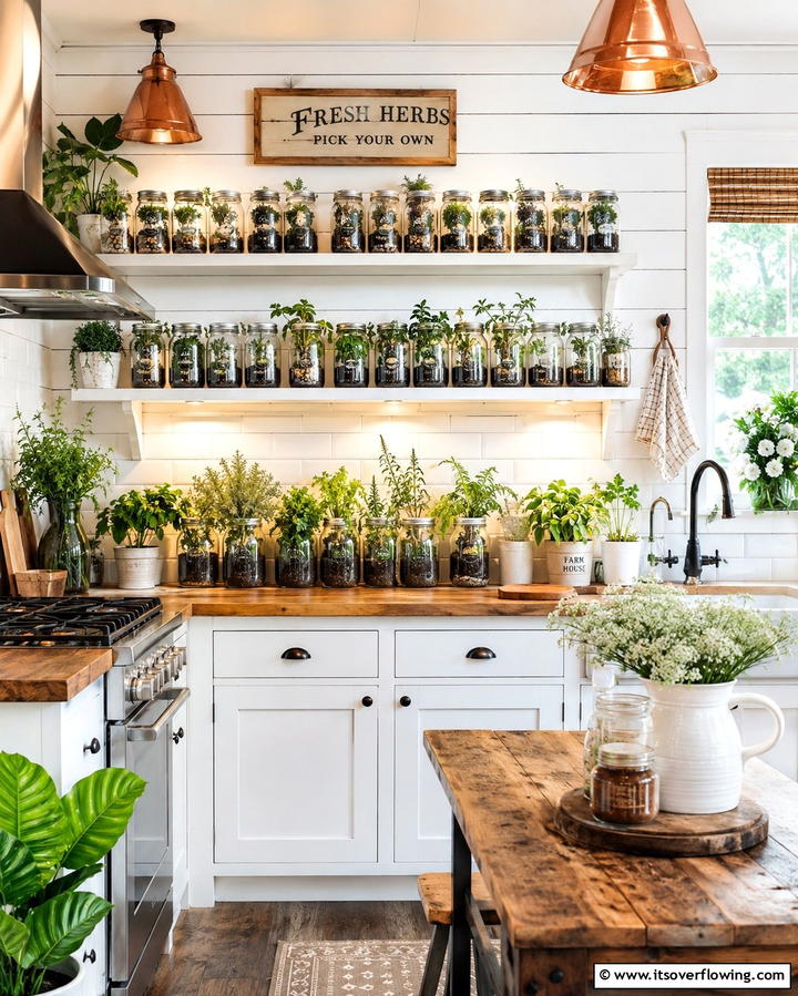 Mason Jar Greenhouse - 20 Indoor Greenhouse Ideas for Year-Round Gardening