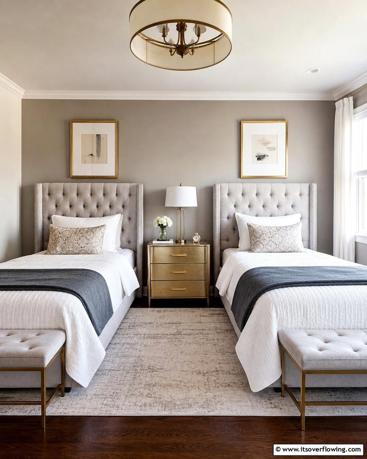 Matching Headboards for a Cohesive Look - 25 Twin Bedroom Ideas for Shared Spaces