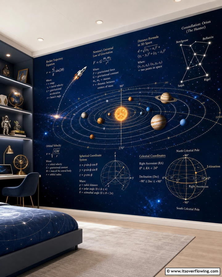 Math in Space - 20 Math Mural Ideas for Creative Wall Decor