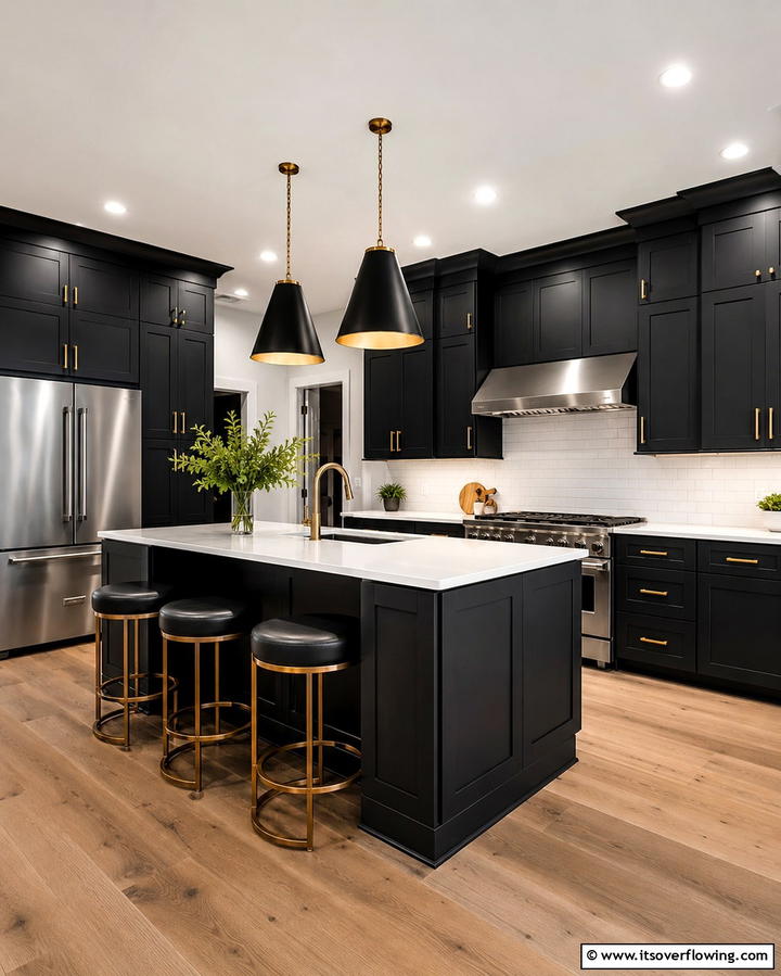 Matte Black Cabinets for a Sleek Look - 25 Dark Kitchen Ideas for a Bold and Modern Look