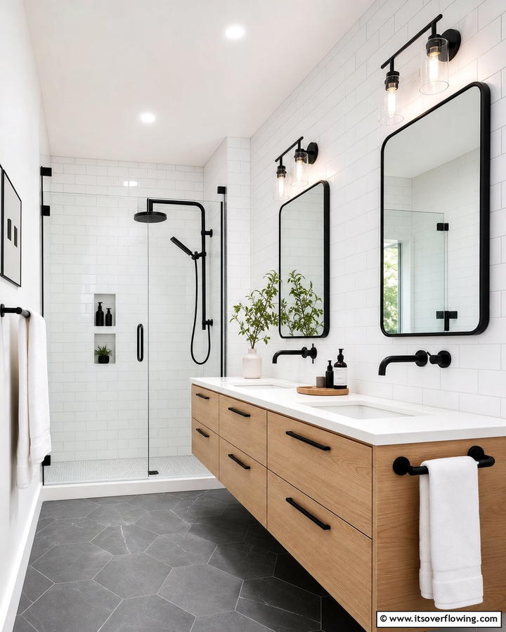 Matte Black FixturesOne - 25 Dark Bathroom Ideas for Moody and Chic Spaces