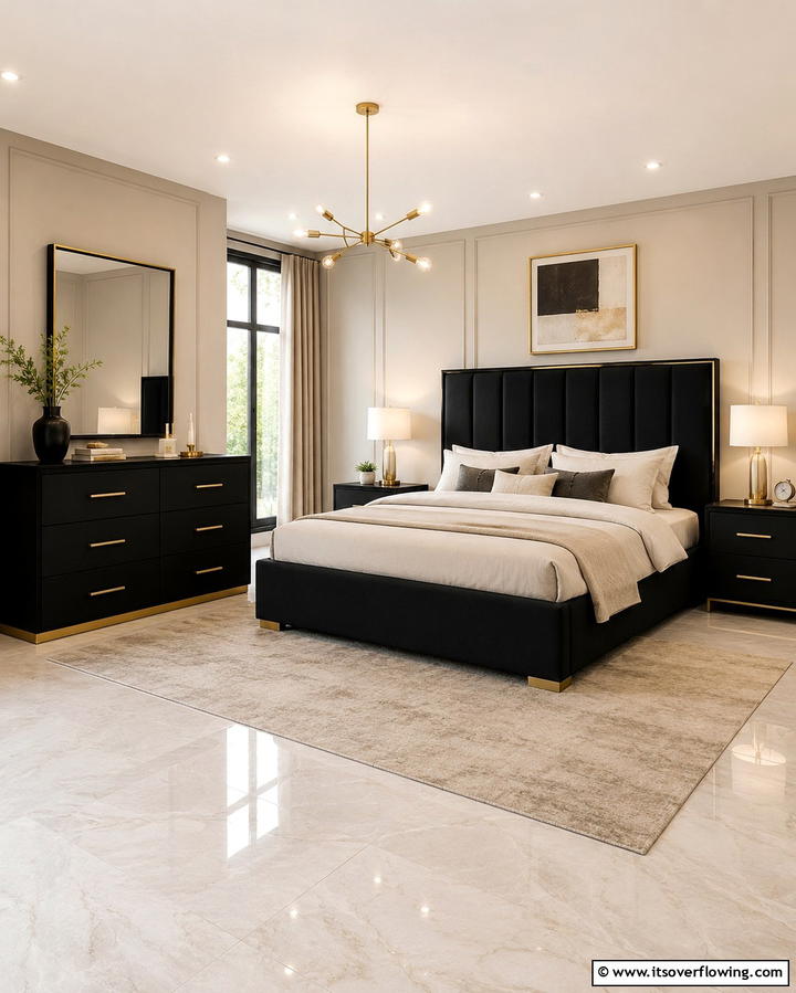 Matte Black Furniture - 25 Matte Black Bedroom Ideas for a Sleek and Modern Look