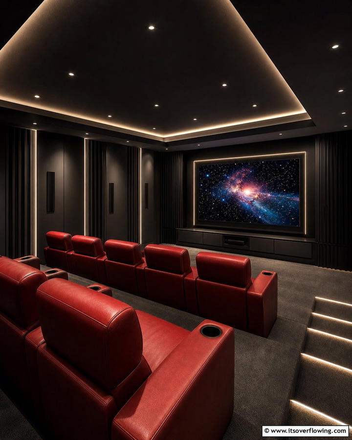 Matte Black - 30 Home Theater Paint Colors for Immersive Entertainment