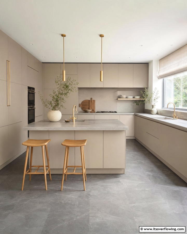 Matte Cashmere Finish - 20 Luxurious Cashmere Kitchen Ideas for a Cozy Feel