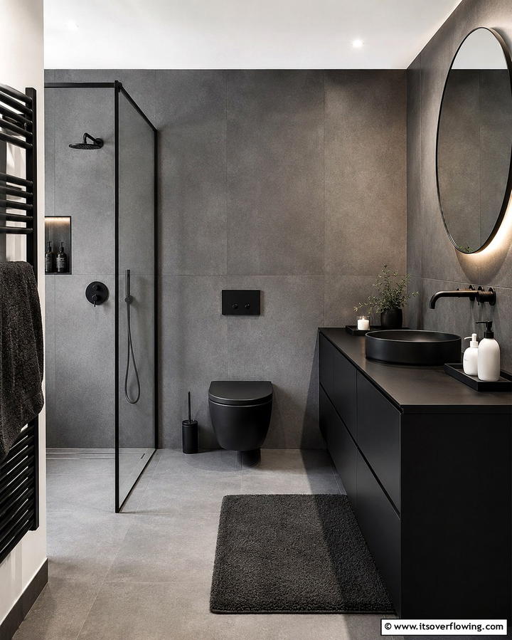 Matte Finishes for a Modern Touch - 25 Masculine Bathroom Ideas for a Bold Look