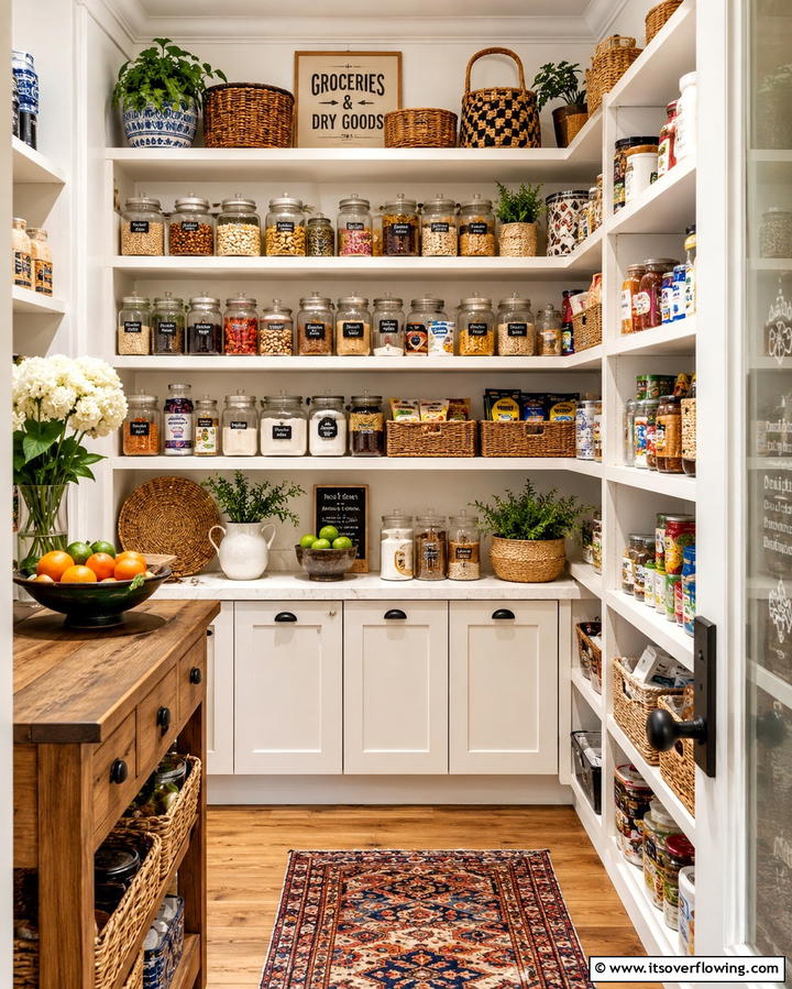 Maximalist Pantry Organization - 25 Maximalist Kitchen Decor Ideas for Bold Spaces