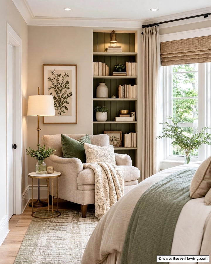 Maximize Corner Space with a Cozy Reading Nook - 20 L-shaped Bedroom Layout Ideas for Optimal Space Use
