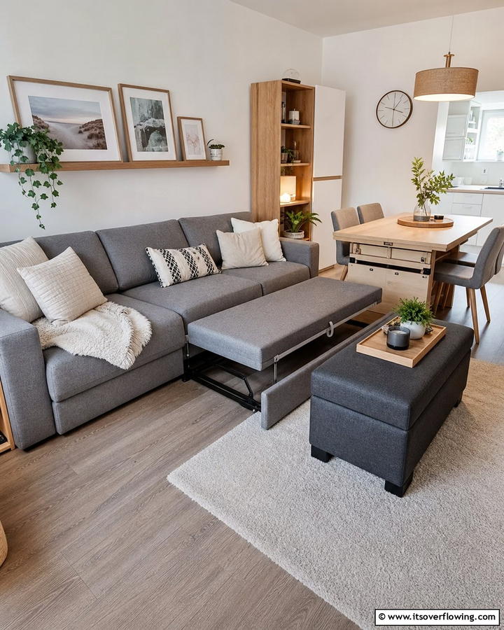 Maximize Multifunctional Furniture - 21 Small Apartment Decorating Ideas for Stylish Living