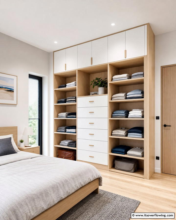 Maximized Vertical Storage - 21 Space-Saving Built-In Wardrobe Ideas for Organized Homes