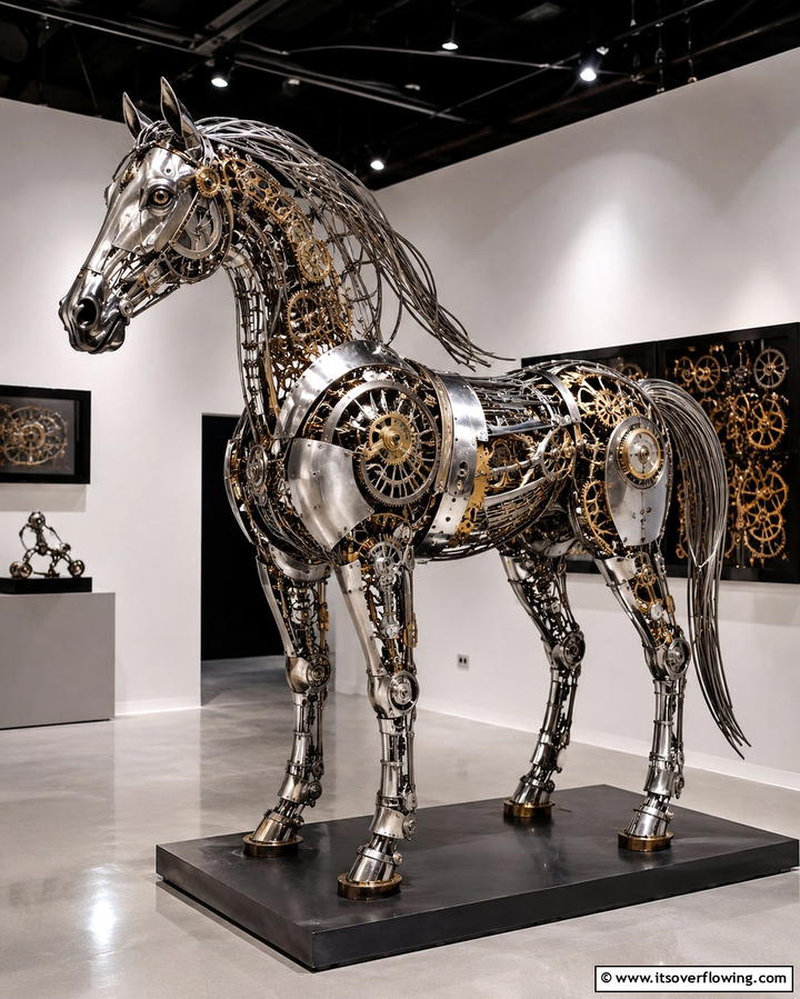 Mechanical Sculptures as Statement Pieces - 25 Steampunk Interior Design Ideas for Unique Homes
