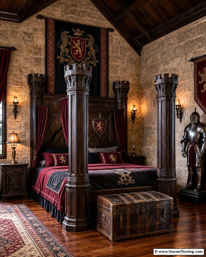 Medieval Knights Quarters - 25 Fantasy Bedroom Ideas for a Magical Escape
