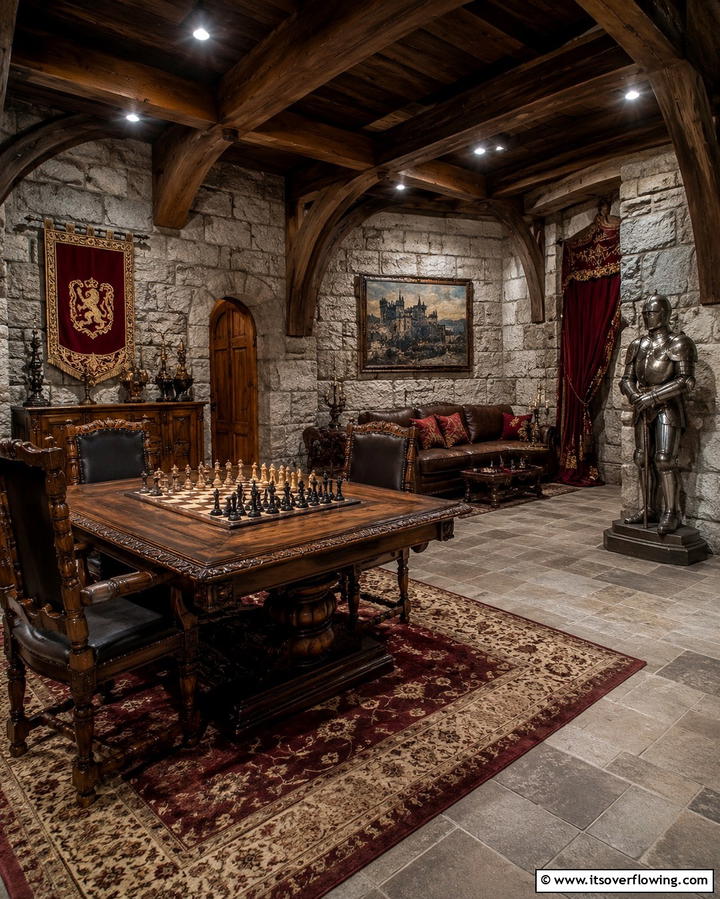Medieval Themed Game Room - 25 Luxury Game Room Ideas for the Ultimate Entertainment Space