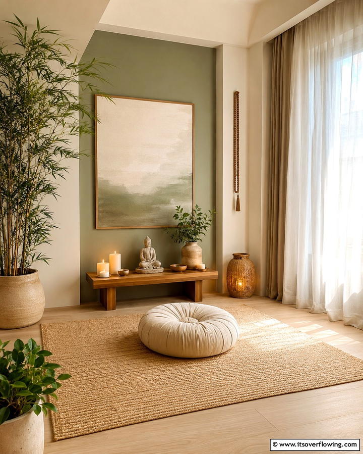Meditation Corner for Mindful Practices - 20 Zen Room Ideas for Ultimate Relaxation