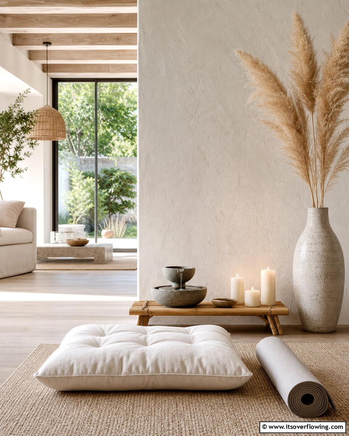 Meditation Nook - 25 Inviting Living Room Nook Ideas for Cozy Spaces