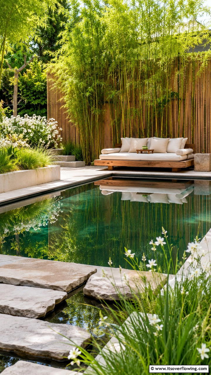 Meditative Tranquility Pool - 21 Water Feature Ideas for Serene Garden Landscaping