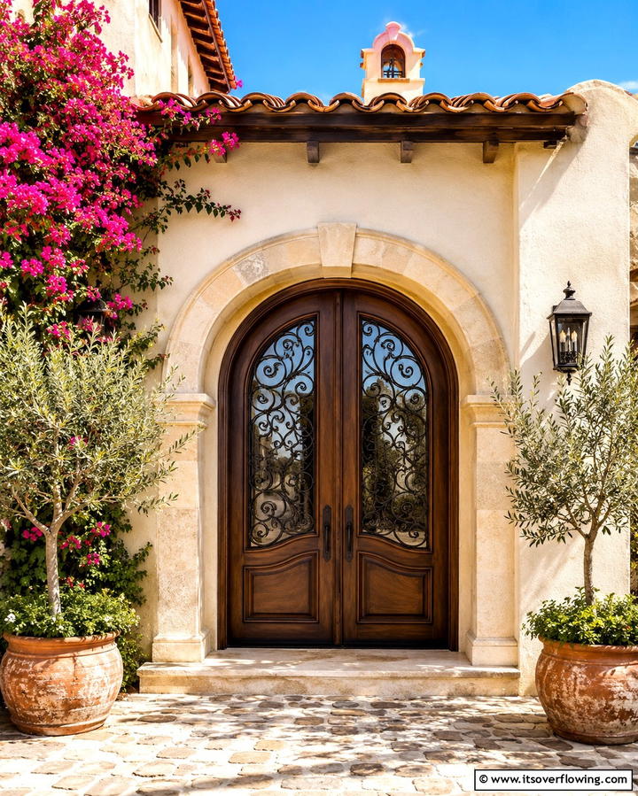 Mediterranean Archways - 25 Double Front Door Ideas for a Grand Entrance