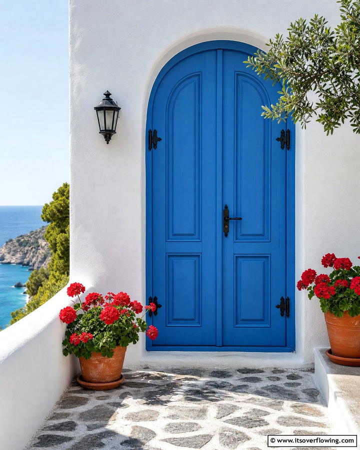 Mediterranean Blue Doors - 25 Mediterranean Front Door Ideas for a Warm Welcome