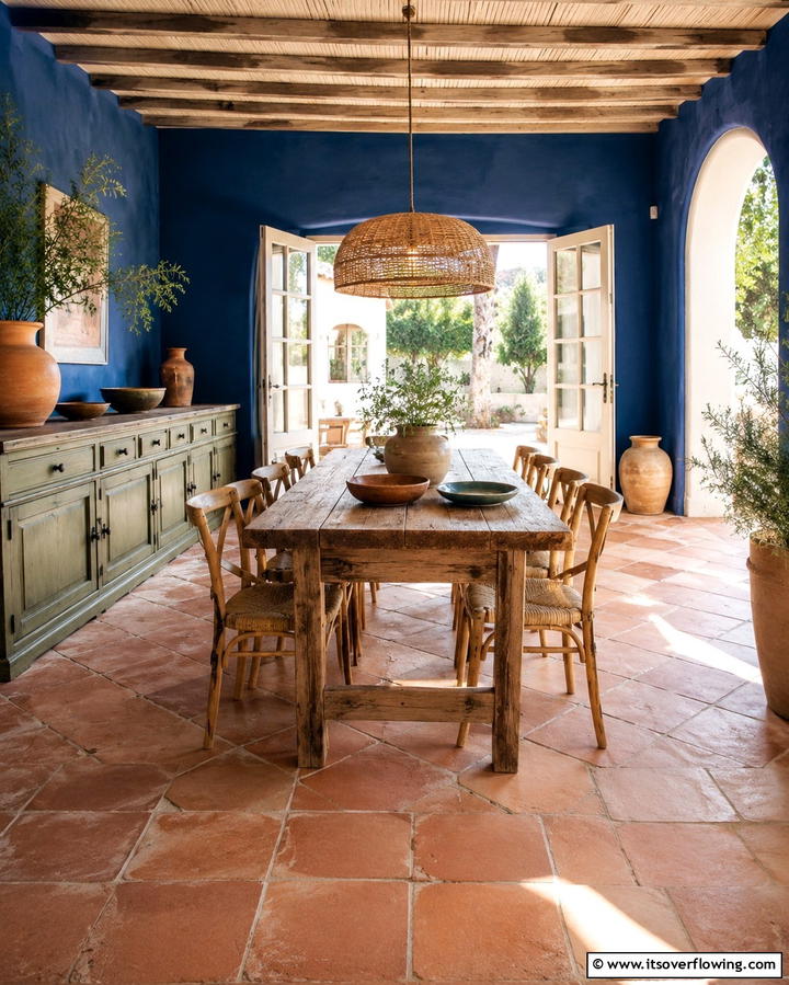 Mediterranean Blue and Olive Warmth - 30 Refreshing Blue and Green Color Combos for Home Decor
