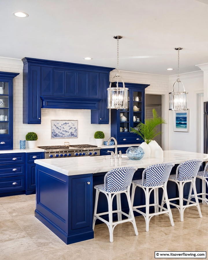 Mediterranean Blue and White Palette - 21 Mediterranean Kitchen Ideas for Warm & Inviting Vibes