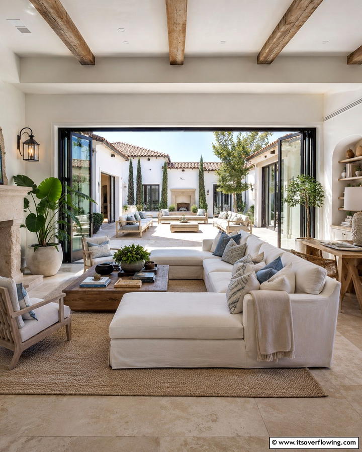 Mediterranean Color Palette - 30 Mediterranean Living Room Ideas- Warm & Inviting Spaces