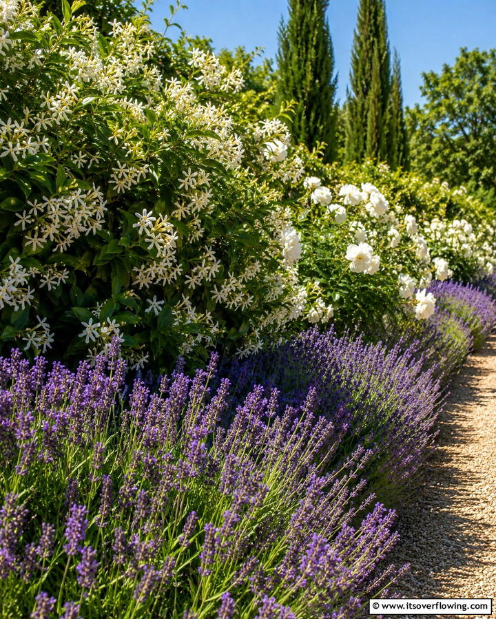 Mediterranean Fragrant Flower Bed - 30 Mediterranean Garden Ideas to Create a Coastal Oasis