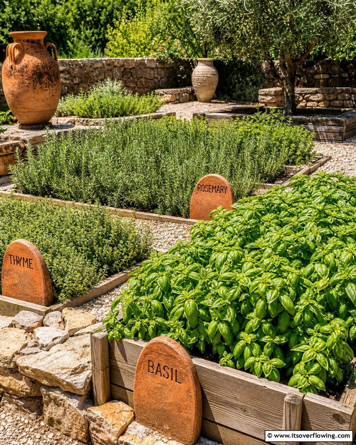 Mediterranean Herb Haven - 30 Greek Garden Ideas- Mediterranean-Inspired Landscaping