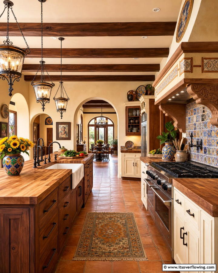Mediterranean Serenity - 20 Kitchens with Butcher Block Countertops Ideas