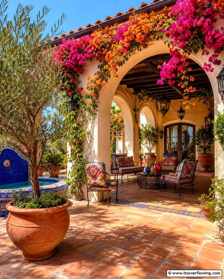 Mediterranean Style Arches - 25 Attached Covered Patio Ideas for Year-Round Use