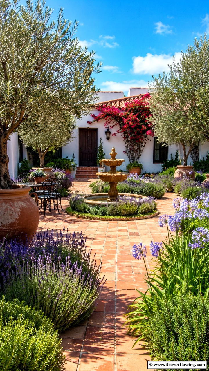 Mediterranean Style Garden - 30 Garden Layout Ideas- Strategic Planting & Design Tips